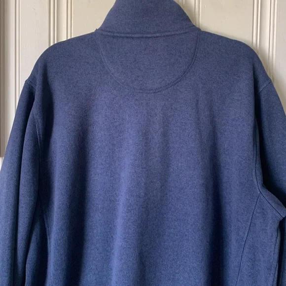 LL Bean Sweater Fleece Blue Size XXL Tall - Picture 7 of 9